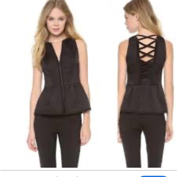 Nanette Lepore Au Revoir Corset Criss Cross Top - Picture 9 of 9